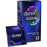Durex Extended Pleasure Condoms 12 Pack - Regular Fit for Enhanced Sensation