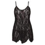 Leg Avenue Black Rose Lace Flair Chemise UK 14-18 - Elegant Lingerie for Every Occasion - Image 2