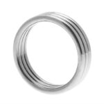 Master Series Echo Stainless Steel Triple Cock Ring - Ultimate Pleasure & Performance - Image 2