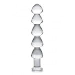 Master Series Glass Dildo - Anal Links for Ultimate Pleasure