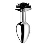 XR Booty Sparks Black Rose Small Anal Plug - Perfect for Beginners - Image 3