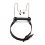 XR Silicone Bit Gag with Nipple Clamps - Ultimate BDSM Pleasure Gear - Image 3