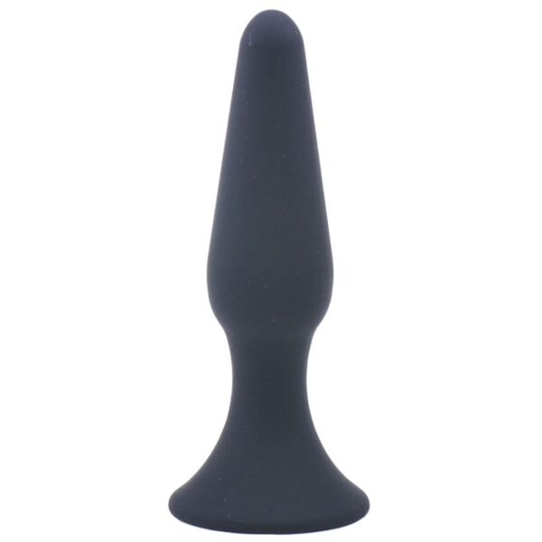 Medium Classic Black Silicone Butt Plug - Perfect for Beginners and Advanced Users