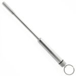 Master Series 7.5 Inch Stainless Steel Vibrating Urethral Sound for Ultimate Pleasure