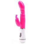 Experience Ultimate Pleasure with the Slim G-Spot Twelve Speed Rabbit Vibrator in Neon Pink - Image 2