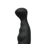 Black Silicone Anal Plug Vibrator with Cock Ring - Ultimate Pleasure for Couples - Image 4