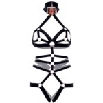 KINK Satin Elastic Crotchless Teddy - Seductive Lingerie for Bold Nights - Image 4