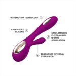 Lelo Soraya Wave Rose: Dual Waterproof Rechargeable Vibrator for Ultimate Pleasure - Image 4