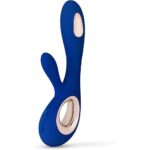 Lelo Soraya Wave Dual Action Vibrator - Midnight Blue Luxury Pleasure Device - Image 2