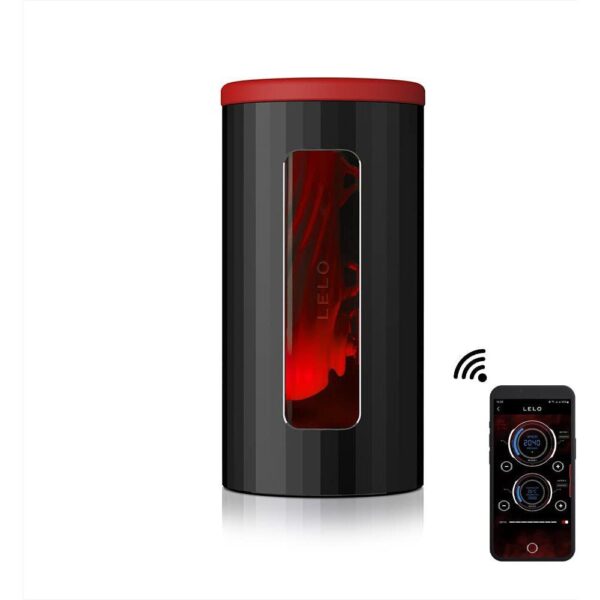 Experience Ultimate Pleasure with Lelo F1S V2X Red Masturbator - Advanced Stimulation Device