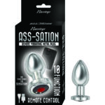 Ass Sation Remote Vibrating Butt Plug - Silver Pleasure Toy for Ultimate Stimulation - Image 4