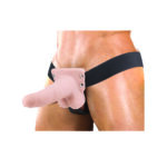 Erection Assistant Hollow Vibrating Strap-On 6 inch Flesh Pink - Image 3