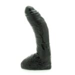 Basix 10 Inch Fat Boy Black Dildo - Realistic Pleasure for Ultimate Satisfaction