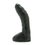 Basix 10 Inch Fat Boy Black Dildo - Realistic Pleasure for Ultimate Satisfaction - Image 2