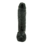 Basix 10 Inch Fat Boy Black Dildo - Realistic Pleasure for Ultimate Satisfaction - Image 3