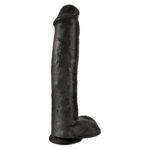 King Cock 15 Inch Black Dildo with Realistic Balls - Ultimate Pleasure Toy - Image 2