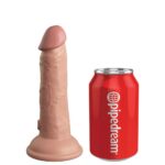 King Cock Elite 6 Inch Dual Density Vibrating Cock - Flesh Pink Pleasure - Image 3