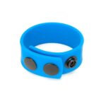 Adjustable Prowler Red Silicone Cock Strap - Blue for Ultimate Comfort and Support