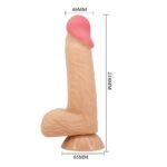 Pretty Love Lisle 8-Inch Sliding Skin: Ultimate Pleasure Toy for Intense Sensations - Image 2