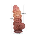 Lovetoy Extreme Dildo with Rope Pattern – Realistic & Textured for Intense Pleasure - Image 3