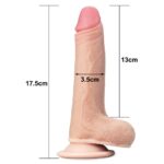 Lovetoy Sliding Skin 7" Realistic Dildo – Lifelike Feel & Flexible Design - Image 4