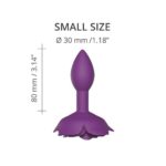 Love To Love Open Rose Small Butt Plug - Elegant Pleasure for Intimate Moments - Image 2