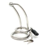 Curved Chastity Penis Lock with Urethral Tube - Ultimate Male Restraint Device - Image 2