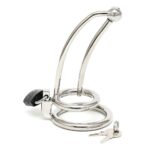 Curved Chastity Penis Lock with Urethral Tube - Ultimate Male Restraint Device - Image 4