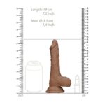 RealRock 7 Inch Flesh Tan Dong with Testicles - Realistic Pleasure Toy - Image 4