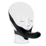 Accommodator Face Strap-On Dildo in Black - Ultimate Pleasure for Couples