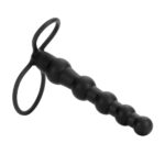 Love Rider Beaded Dual Black Penetrator - Ultimate Pleasure Toy for Couples - Image 2