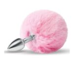 Furry Tales Pink Bunny Tail Butt Plug - Playful & Whimsical Adult Toy