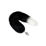 Furry Tales Black Foxtail Butt Plug - Playful Pleasure for Adventurous Nights