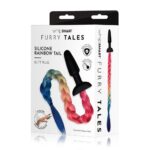 Furry Tales Rainbow Tail Butt Plug - Colorful Fantasy for Ultimate Pleasure - Image 4