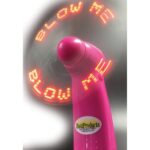 Blow Me Light Up Pocket Fan in Pink - Stylish & Portable Cooling Solution - Image 3