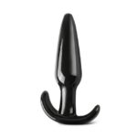 Small Tapered Black Anal Plug for Beginners - Discreet Pleasure and Comfort