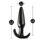Small Tapered Black Anal Plug for Beginners - Discreet Pleasure and Comfort - Image 4