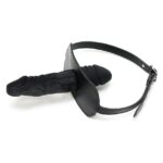 Premium Leather Penis Gag with Dildo - Ultimate BDSM Pleasure Accessory - Image 2