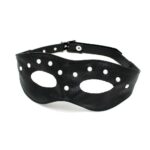 Stylish Leather Open Eye Mask with Rivets for Bold Fashion Statements - Image 2